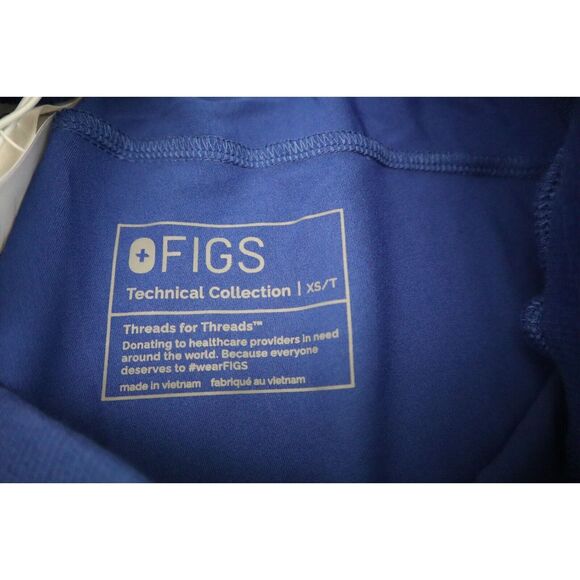 FIGS W21SW2026T Women Sz XS Electric Blue Boston Slim Tall Jogger Scrub Pants - Picture 4 of 10